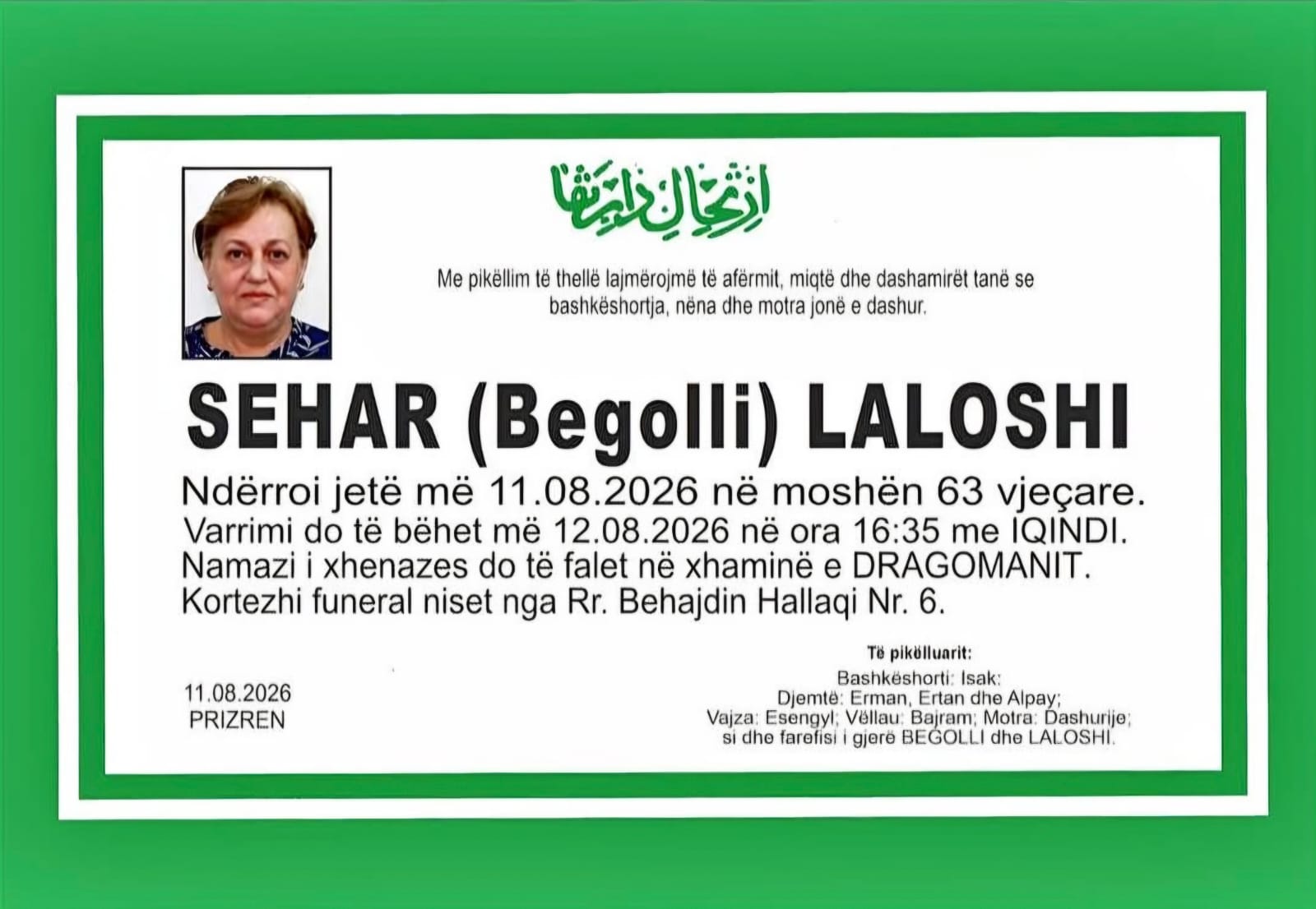 Sehar Zenel Lalushi