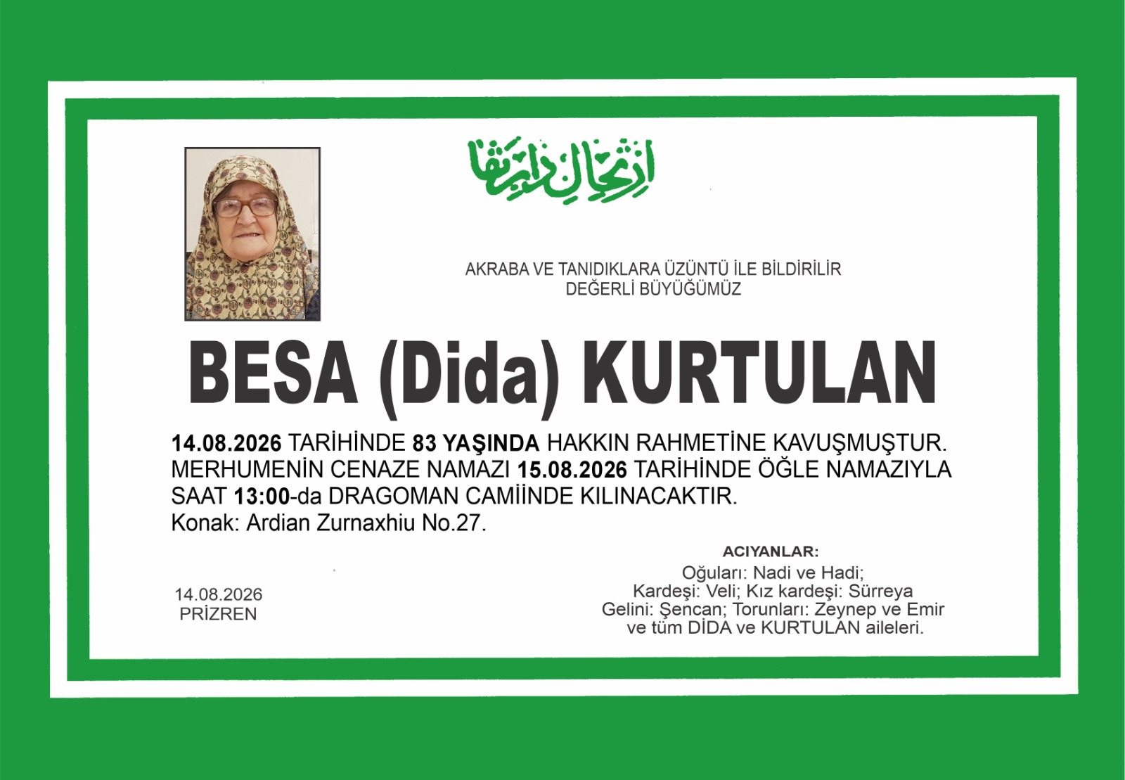 Besa Fuat Kurtullan