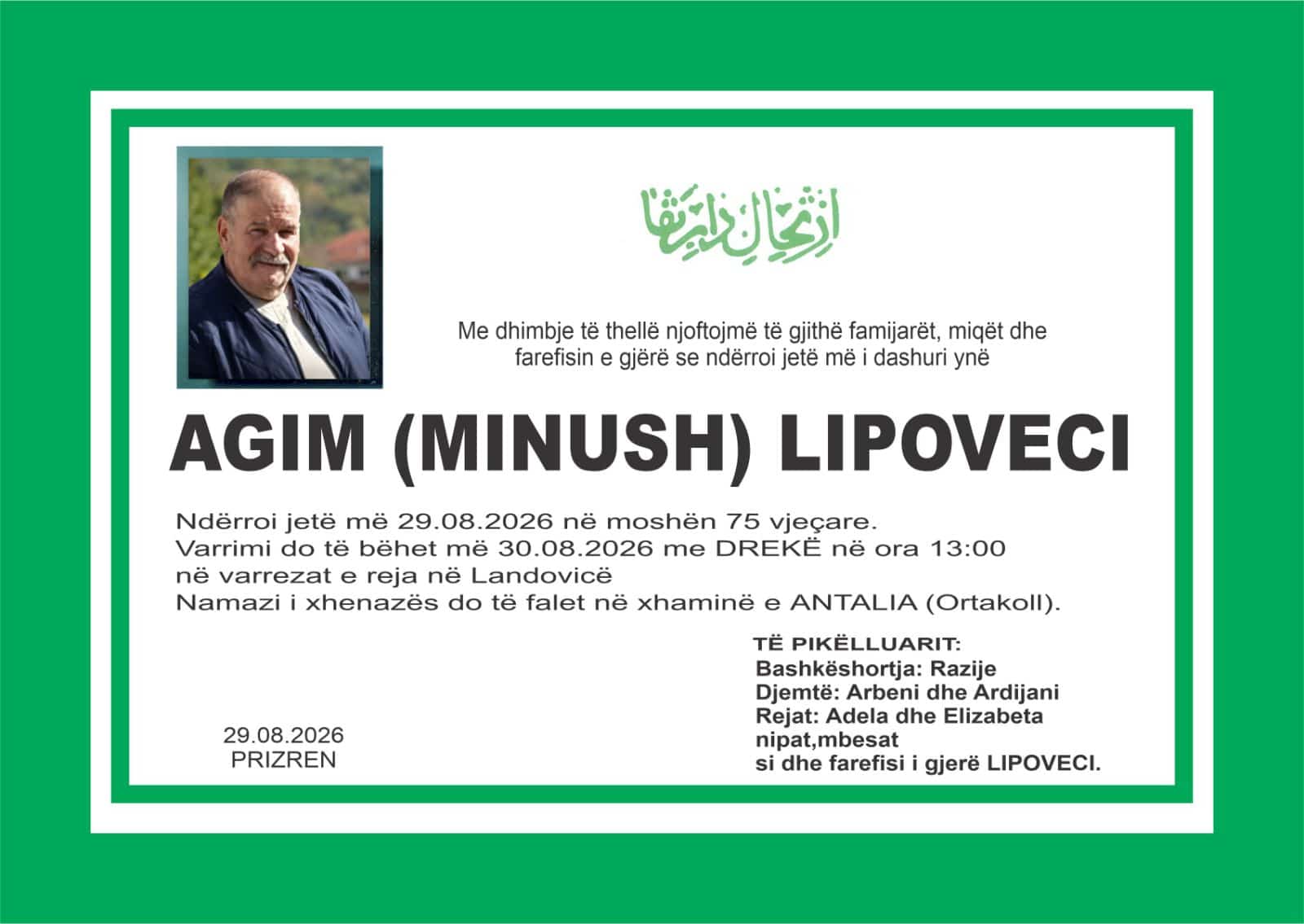 Agim Minush Lipoveci