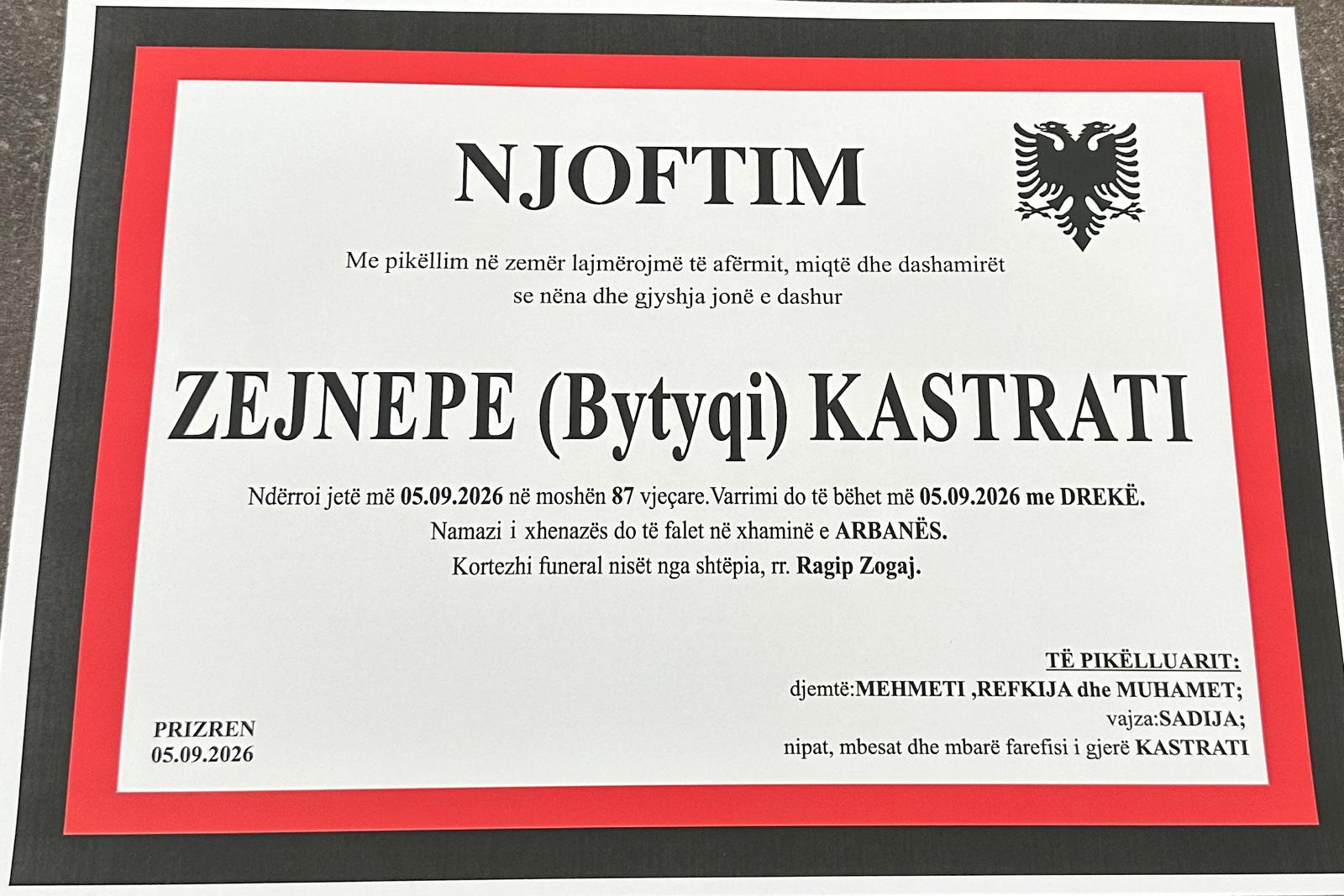 Zejnepe Osman Kastrati