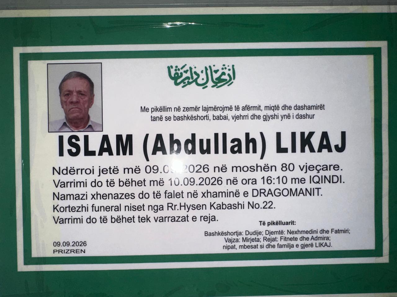 Islam Avdullah Likaj