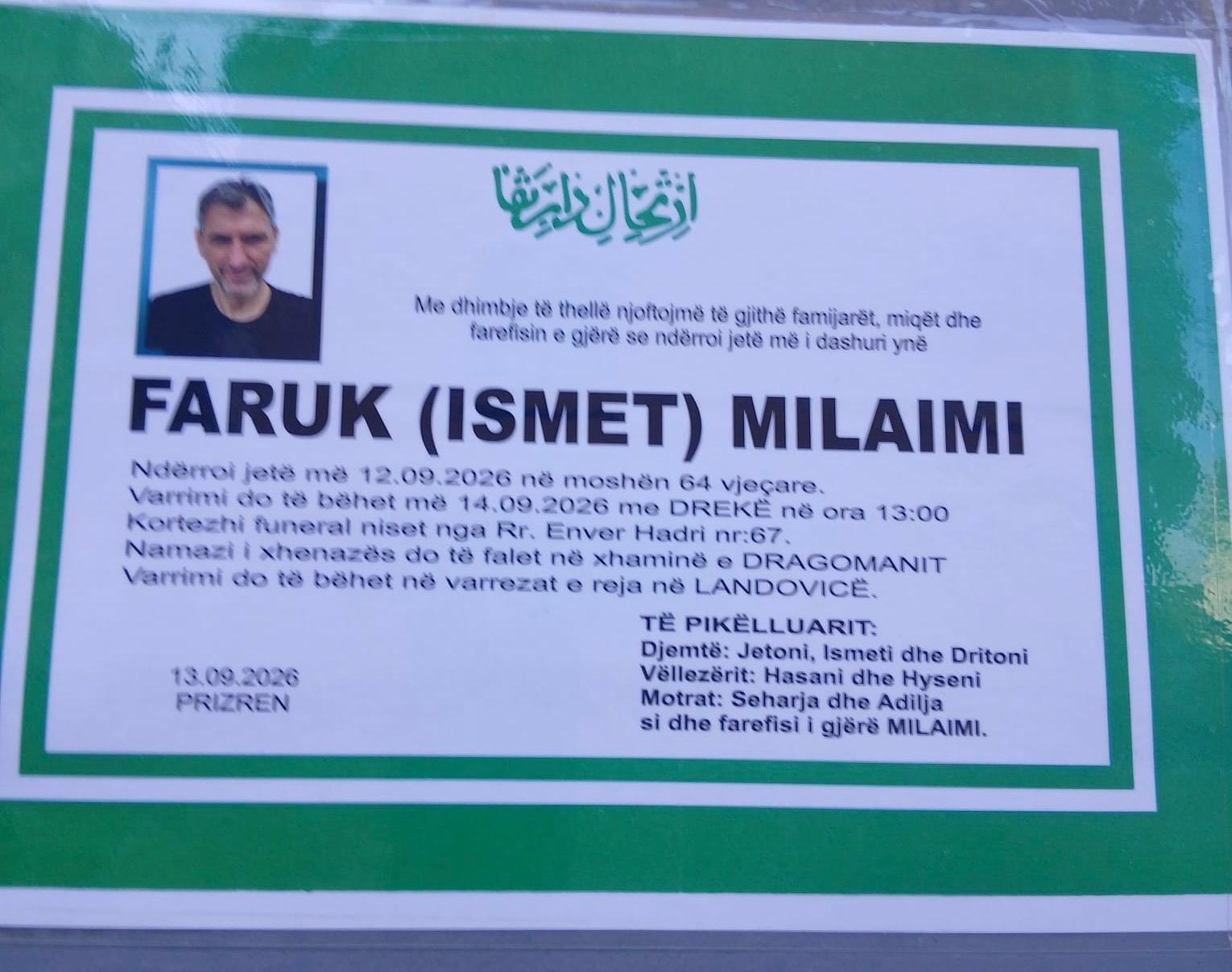 Faruk Ismet Milaimi